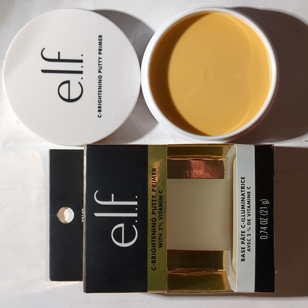 e.l.f. C-Brightening Primer & Brow Cream Espresso & I Dew Care Lip Mask - Picture 2 of 6